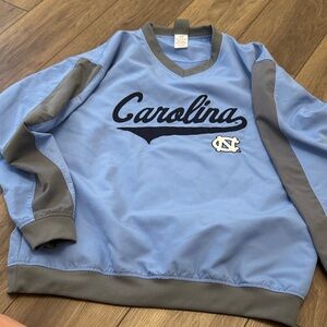Knights Apparel V-Neck Sweater in Blue and Gray